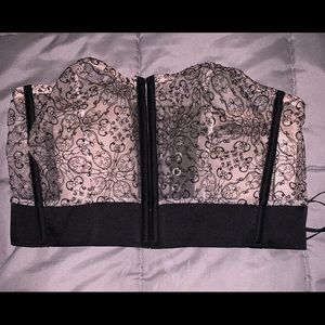 Victoria's Secret Very Sexy Collection Corset Bustier Strapless Bra Size Large